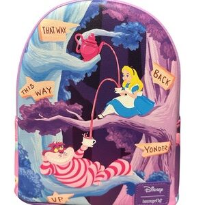 NWT Loungefly Alice in Wonderland mini backpack